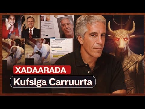 Shayaadiin Mise Banii Aadam | Xadaarada bahalnimada | Faylasha Jeffrey Epstein |