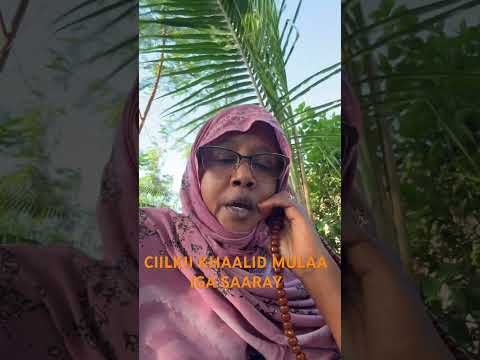 KA KACAY MEESHII AAN CIILKA LAFADHIYEY KHALID BAA IGA SAARAY