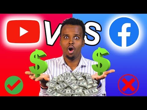 Yaa lacag badan laga sameen karaa YouTube ama Facebook?