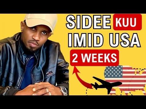 SABABTA KA DAMBEYSEY IMATIGEYGA AMERICA 🇺🇸