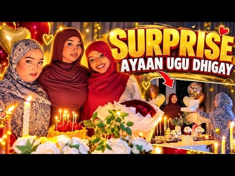 SUSU OO XAFLAD QURUX BADAN SURPRISE UGU DHIGAY IYADO FILEYN IYO HADIYAD QAALI AH WALAALNIMO 🥹