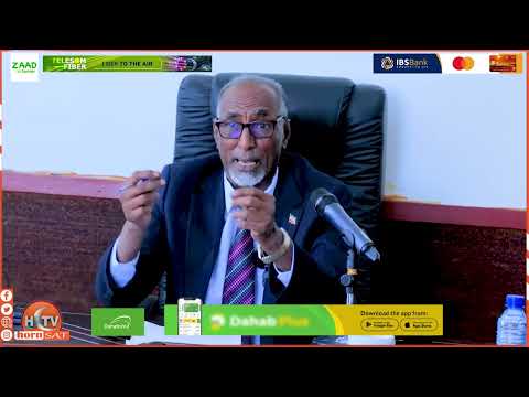 Guddoomiye Waxa La Idinka Fadhiyaa Xeerkii Saxaaafada'' Wasiir cabdle