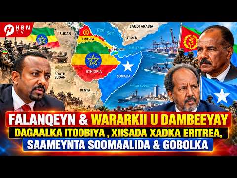 FALANQEYN & WARARKII U DAMBEEYAY DAGAALKA ITOOBIYA , XIISADA XADKA ERITREA, SAAMEYNTA SOOMAALIDA &